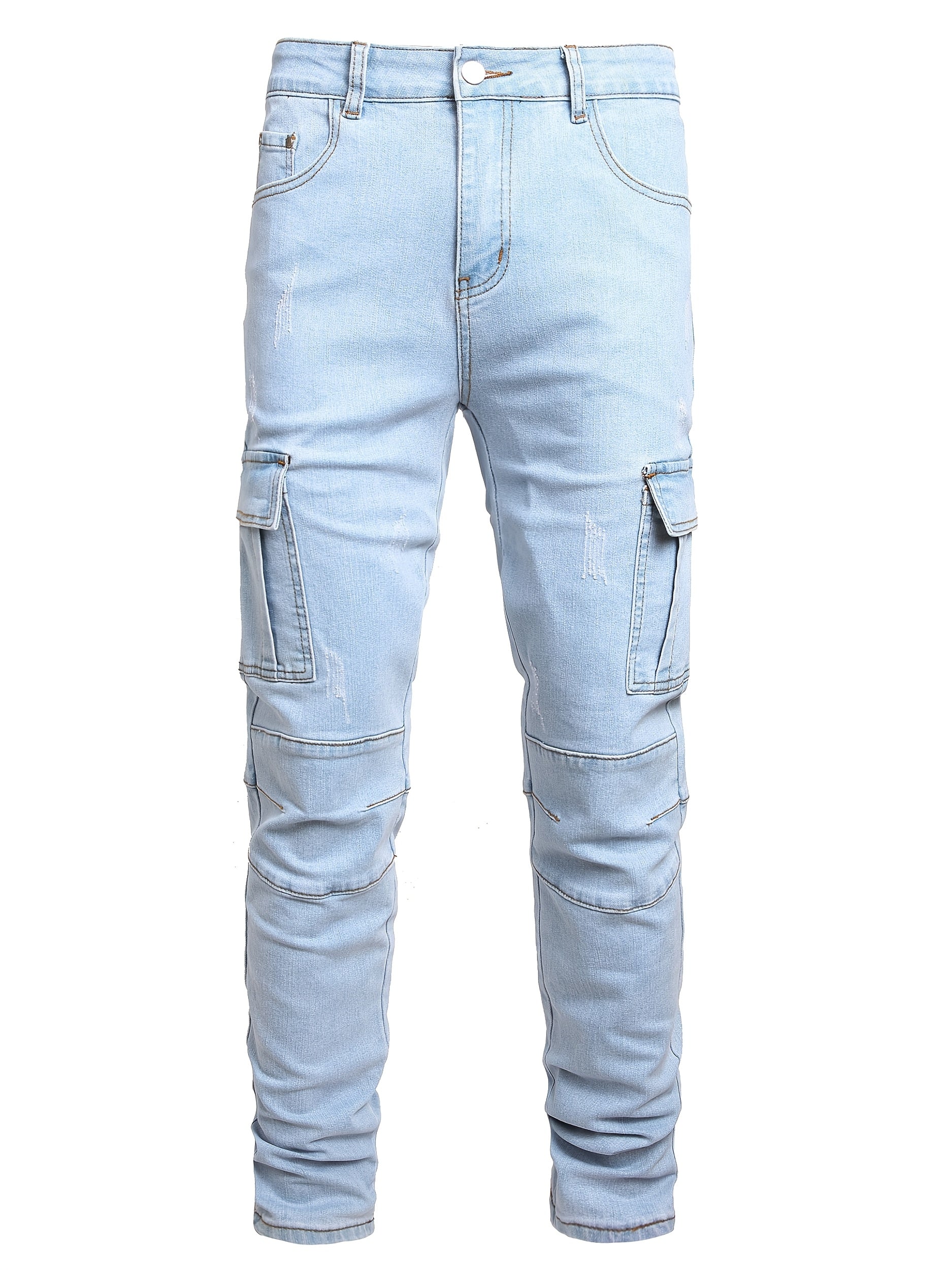 Men's Jeans, Ripped, Stretch Slim Fit