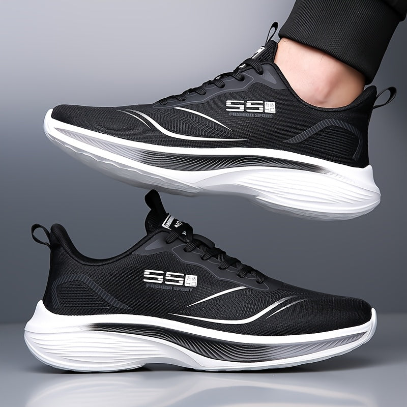 Men's Low-Top Running Sneakers, Cushioned Lightweight