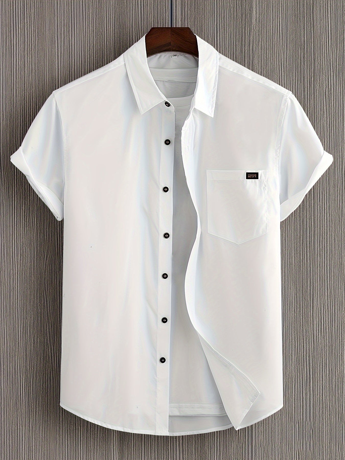 Men's Short-Sleeve Shirt, Casual Button-Down