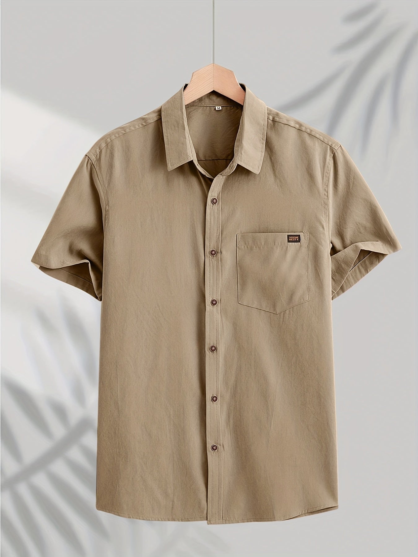 Men's Short-Sleeve Shirt, Casual Button-Down