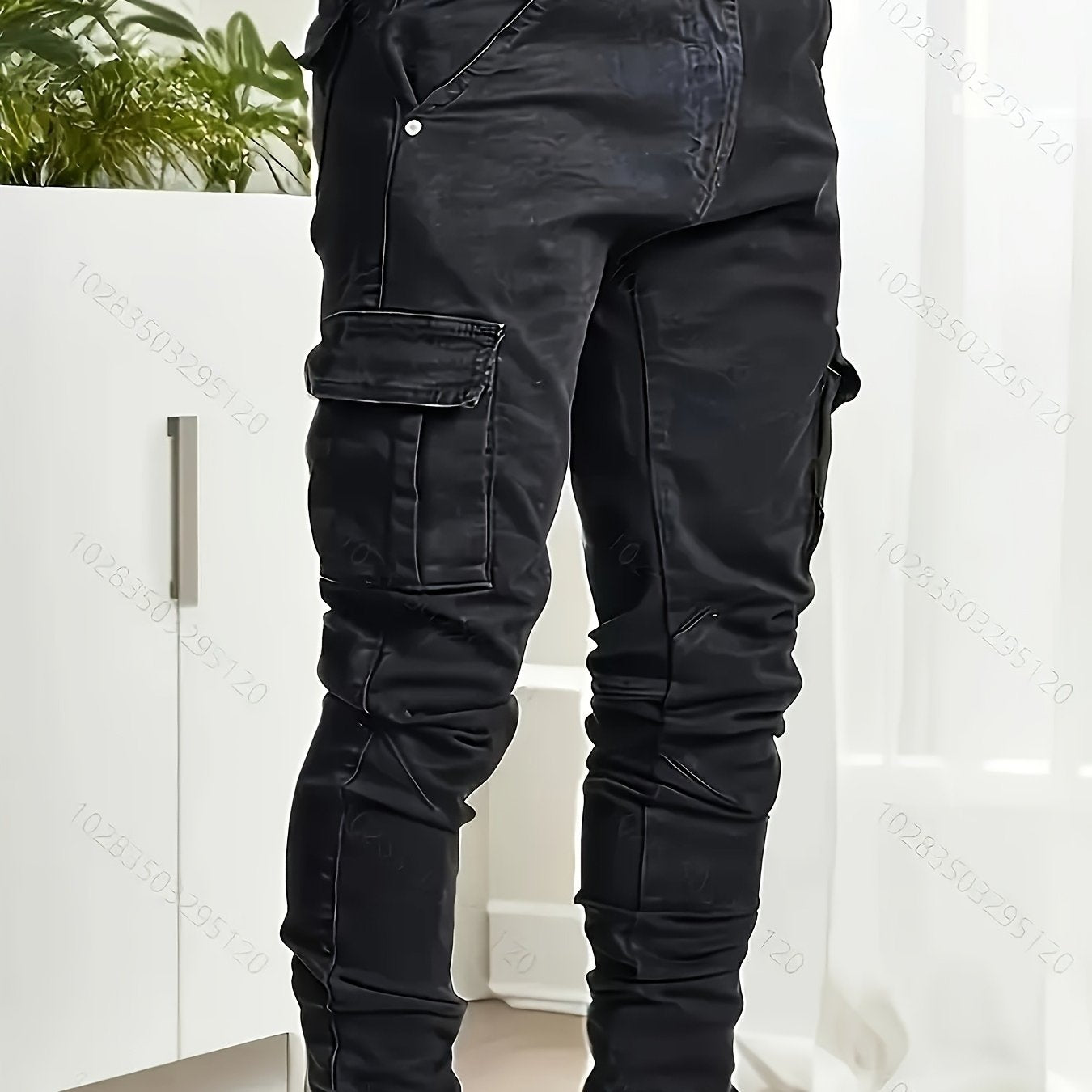 Men's Jeans, Black, Slim-Fit Stretch