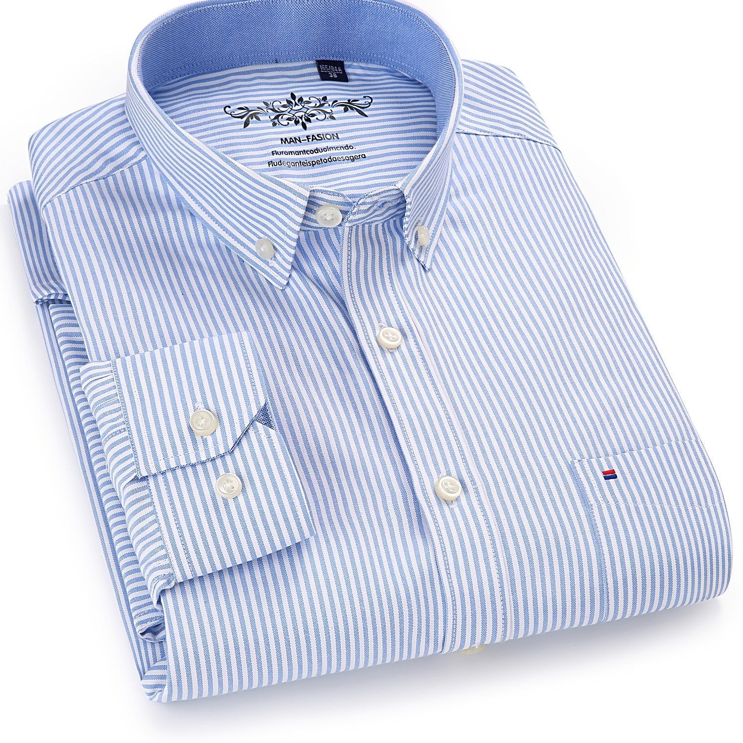 Men's Long-Sleeve Shirt, Classic Stripe, Business