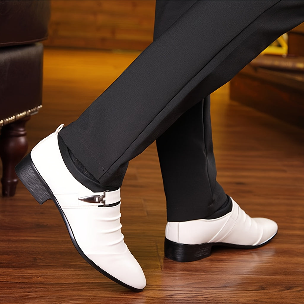 Men's Pointed-Toe Dress Shoes, Lace-Up British Style