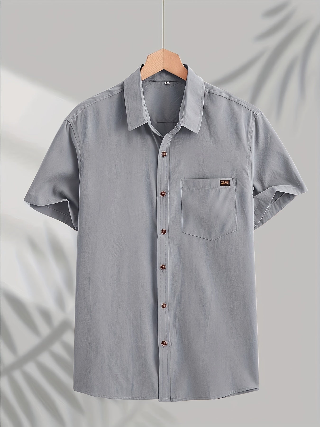 Men's Short-Sleeve Shirt, Casual Button-Down