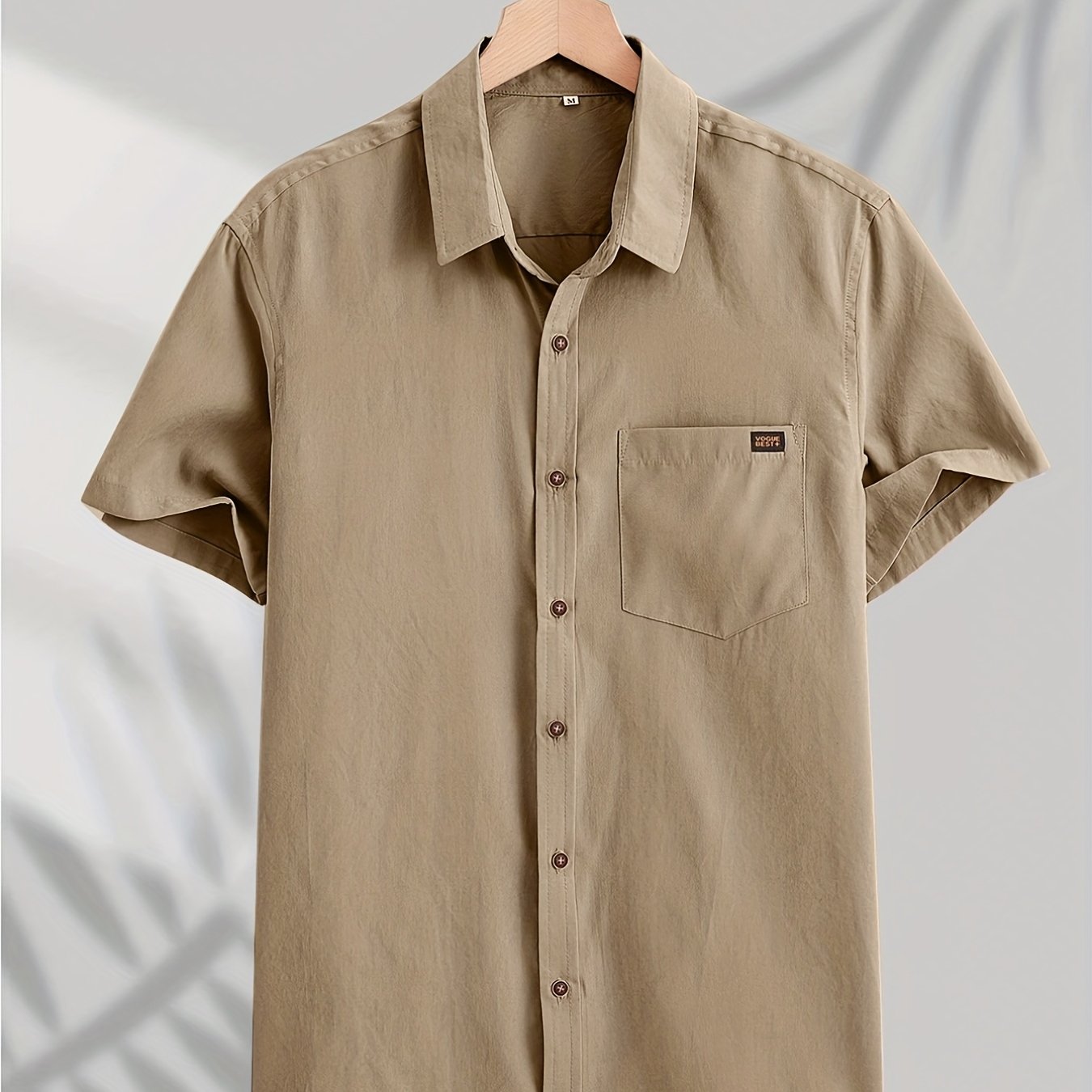 Men's Short-Sleeve Shirt, Casual Button-Down
