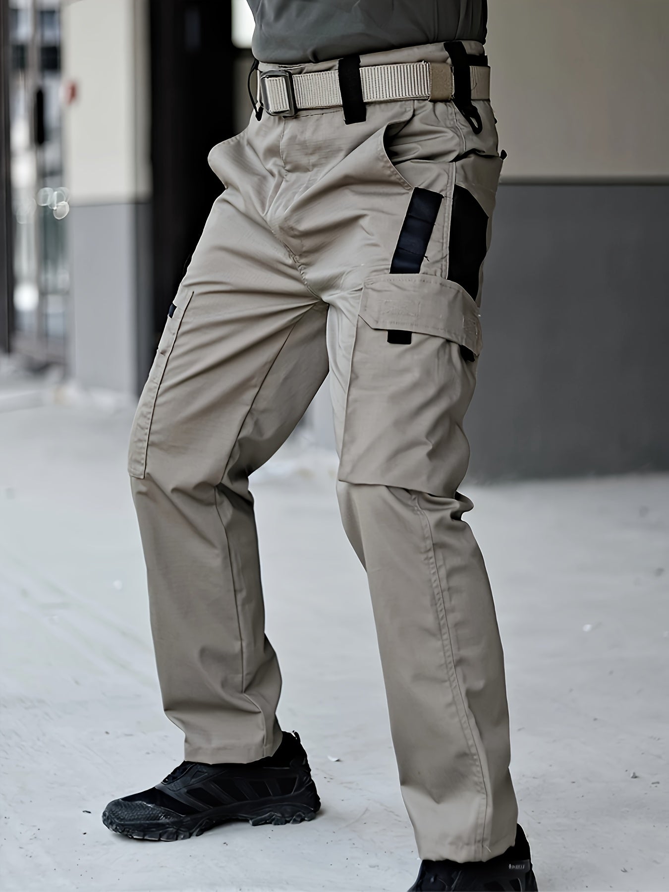 Men's Tactical Cargo Pants, Multi-Pocket, Stretch Ripstop