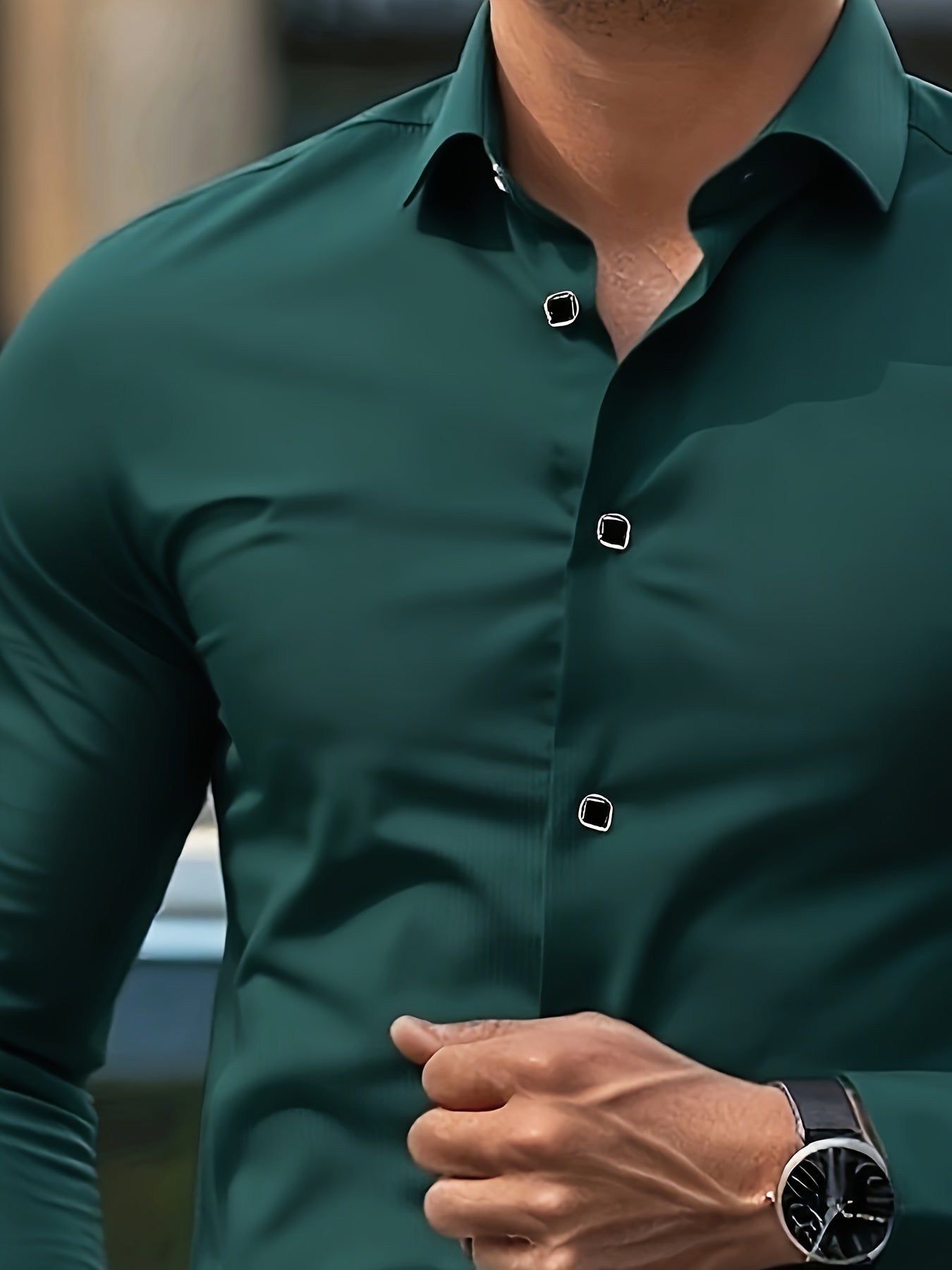 Men's Long-Sleeve Shirt, Slim-Fit, Smooth Formal