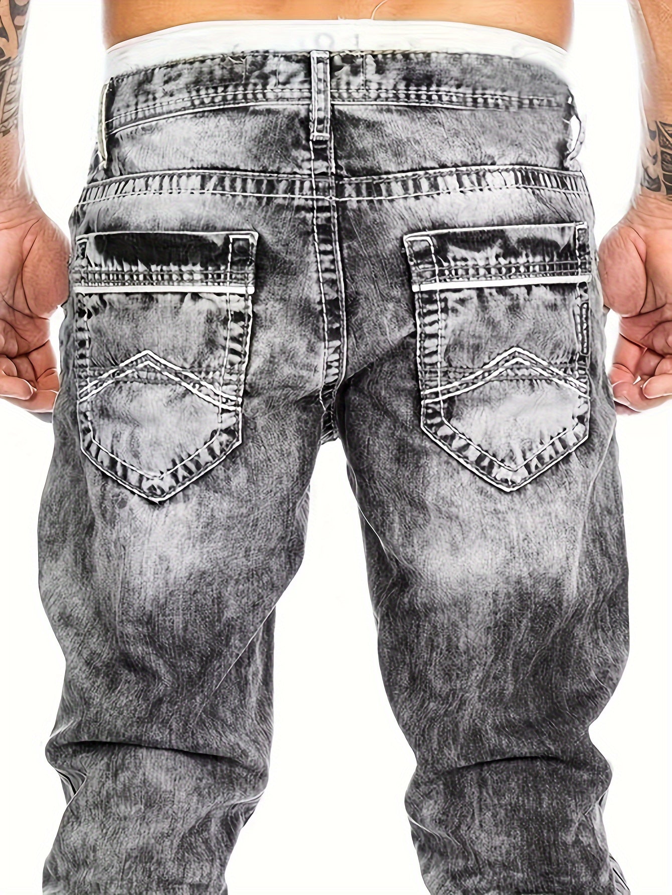 Men's Jeans, Vintage Wash, Slim Straight-Leg