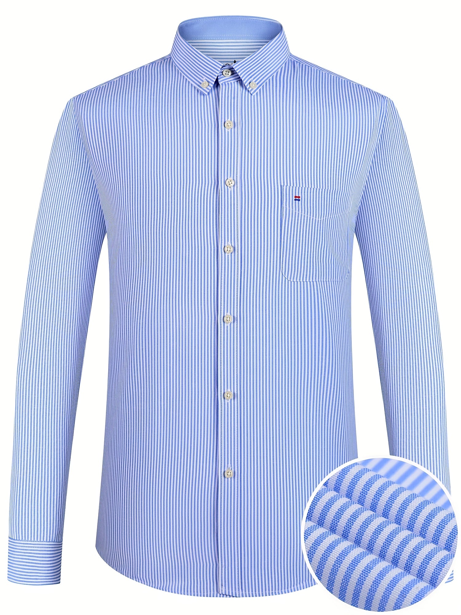 Men's Long-Sleeve Shirt, Classic Stripe, Business