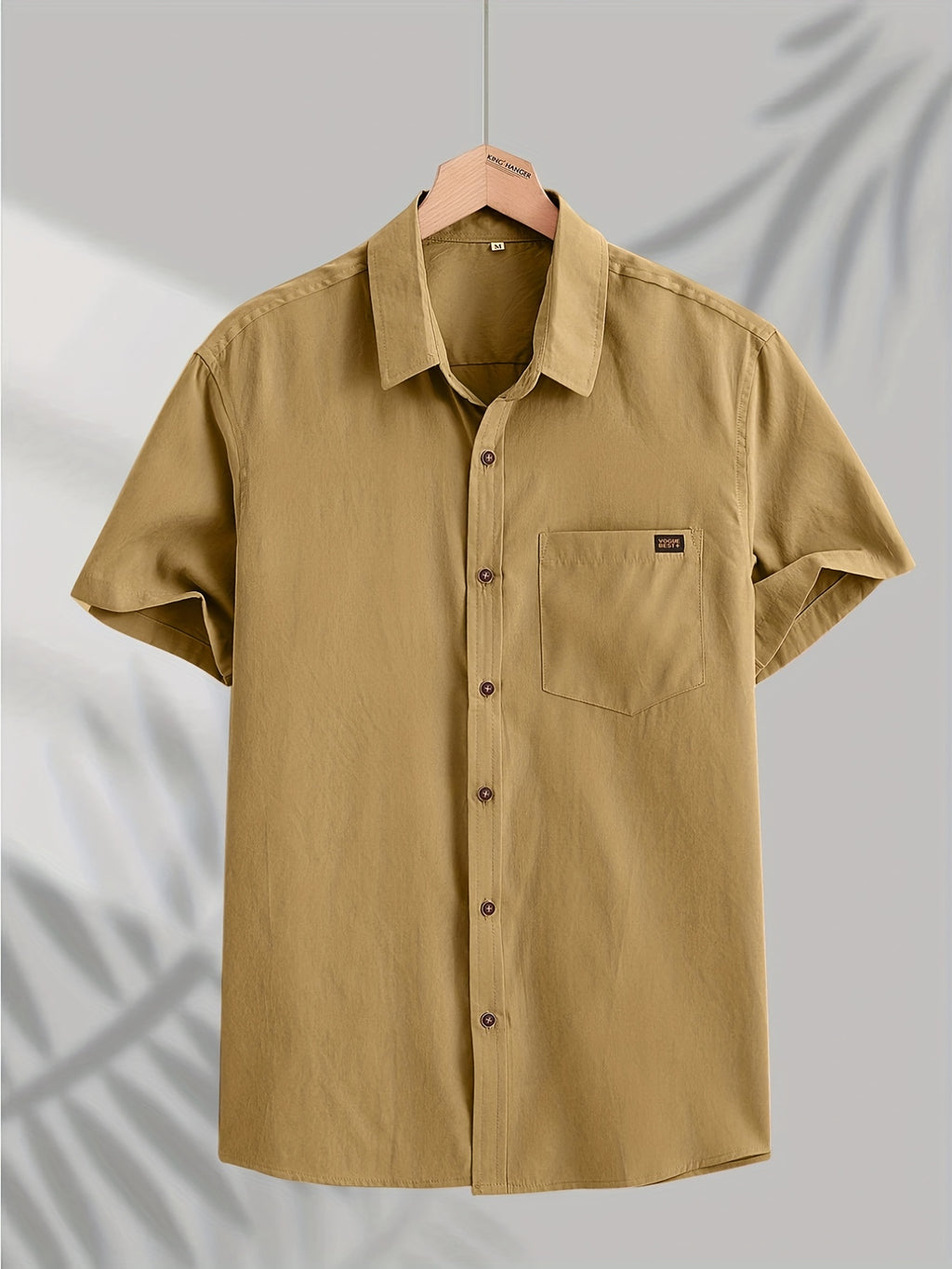 Men's Short-Sleeve Shirt, Casual Button-Down