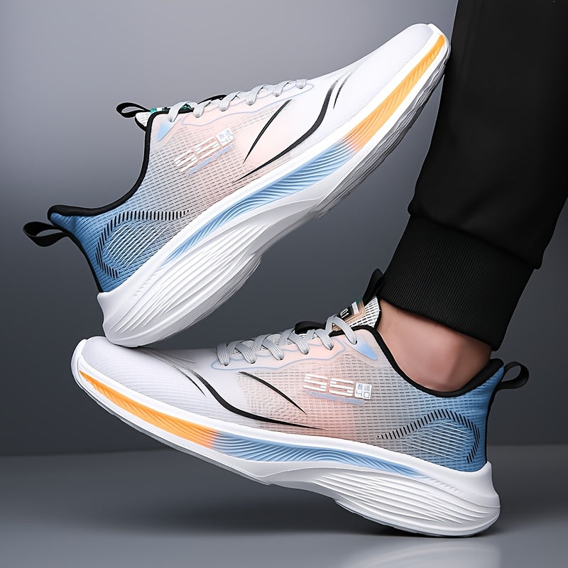 Men's Low-Top Running Sneakers, Cushioned Lightweight