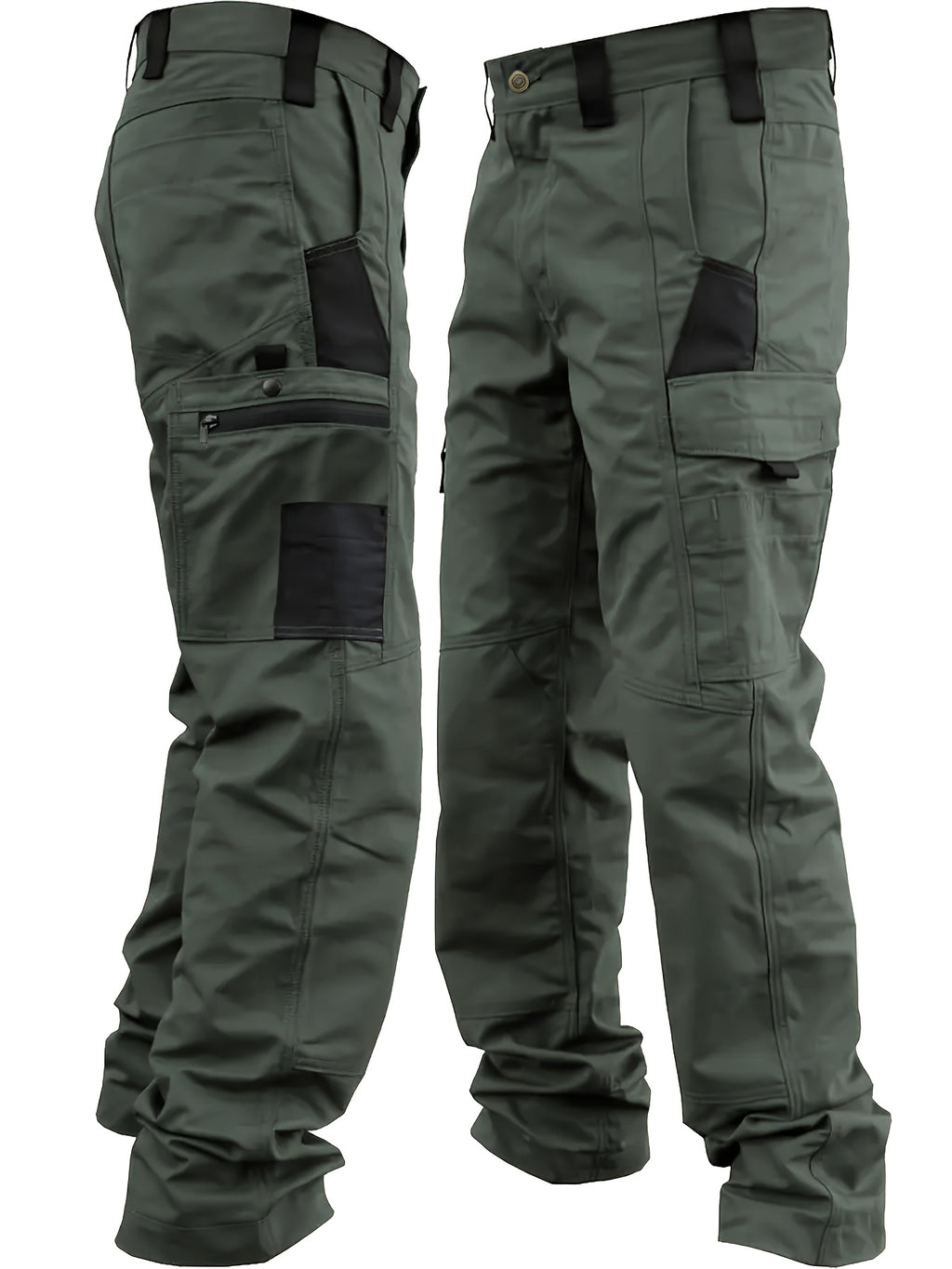 Men's Tactical Cargo Pants, Multi-Pocket Workwear