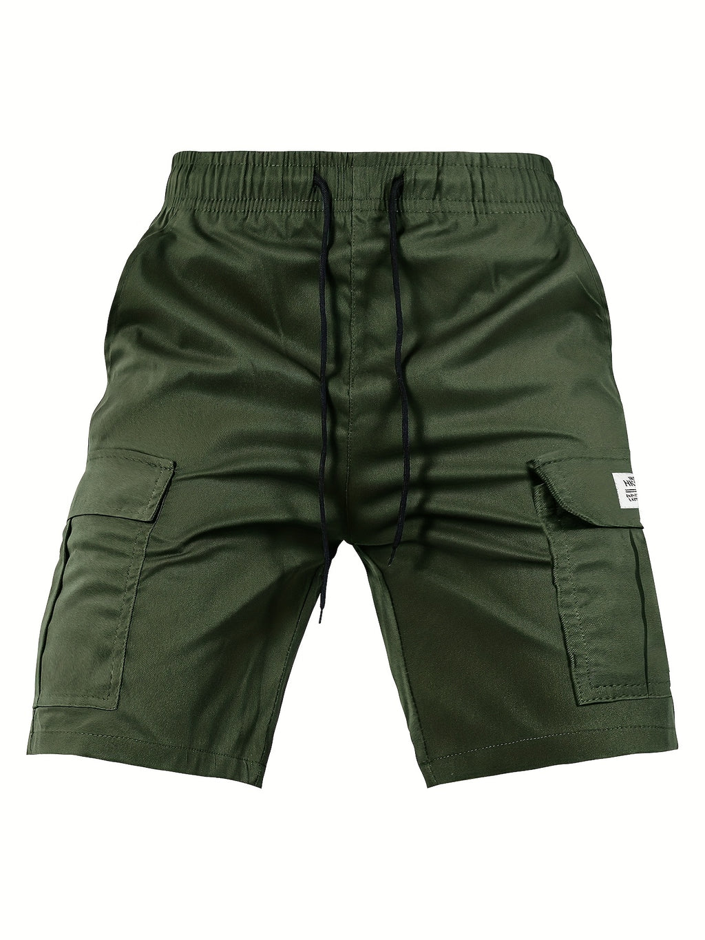 Men's Cargo Shorts, Elastic Waist Drawstring, Large Pockets