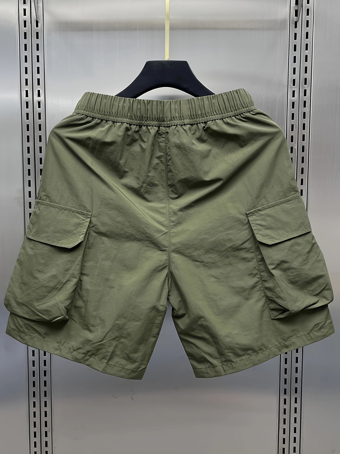 Men's Cargo Shorts, Multi-Pocket, Loose Straight-Leg Casual