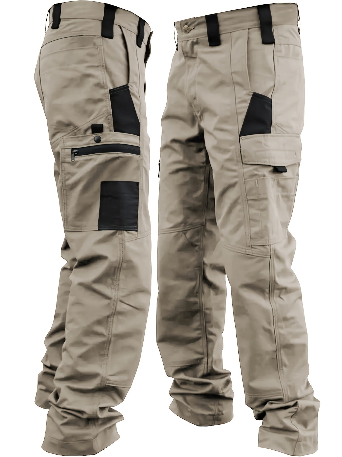 Men's Tactical Cargo Pants, Multi-Pocket Workwear