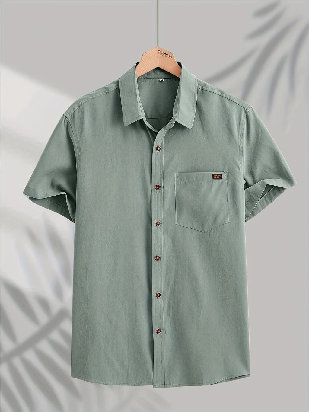 Men's Short-Sleeve Shirt, Casual Button-Down