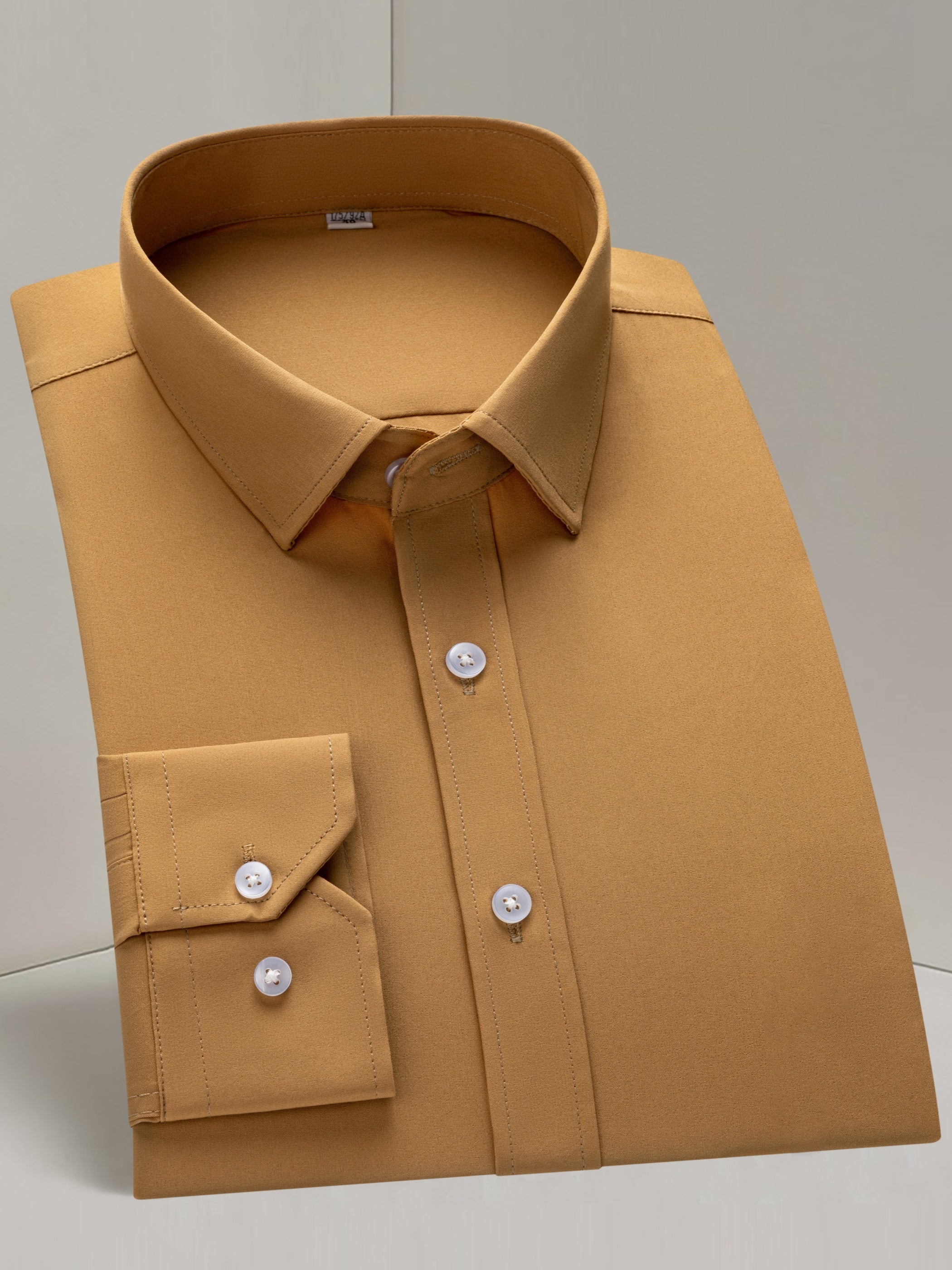 Men's Long-Sleeve Shirt, Solid, Stretch Business