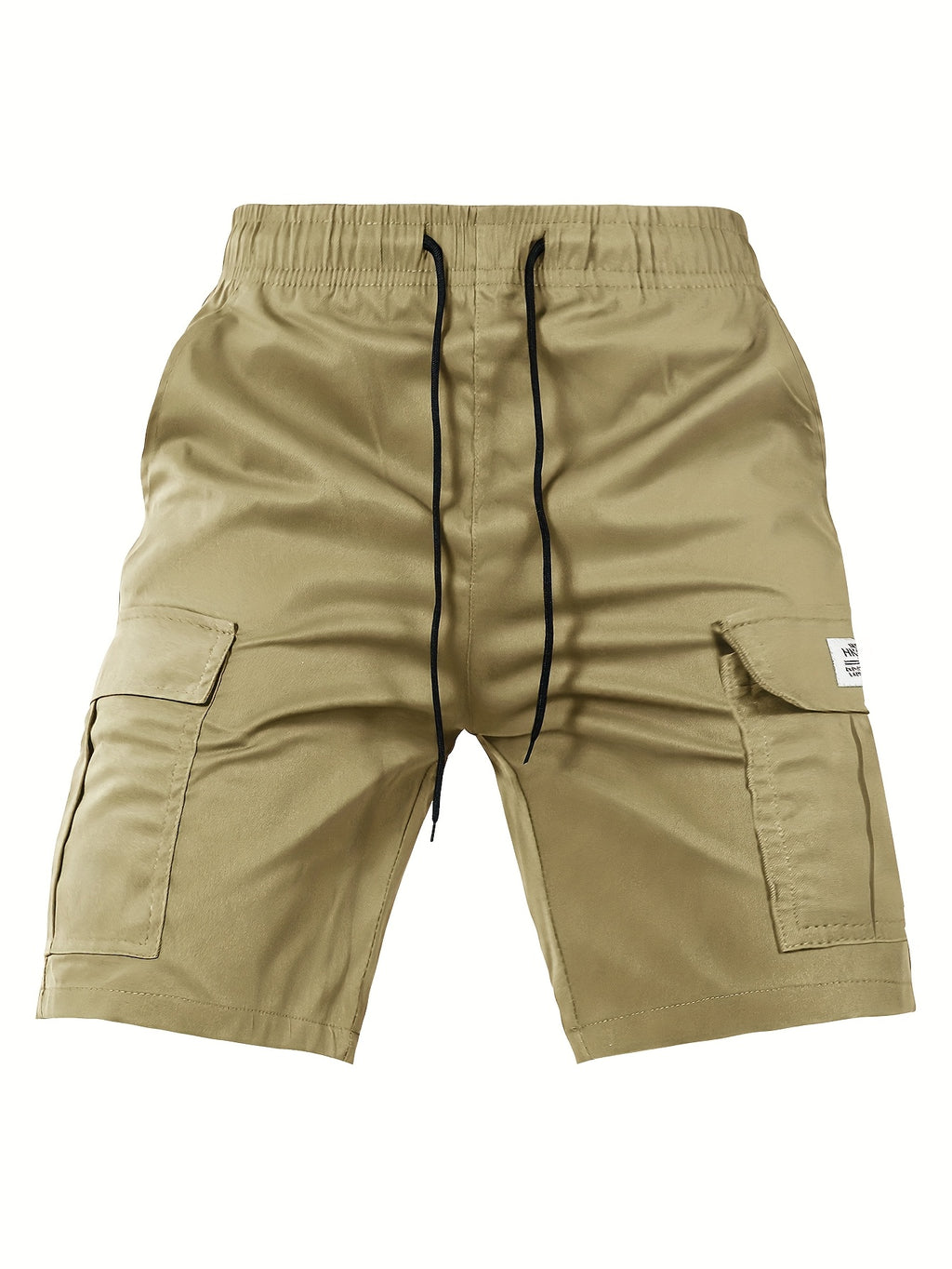Men's Cargo Shorts, Elastic Waist Drawstring, Large Pockets