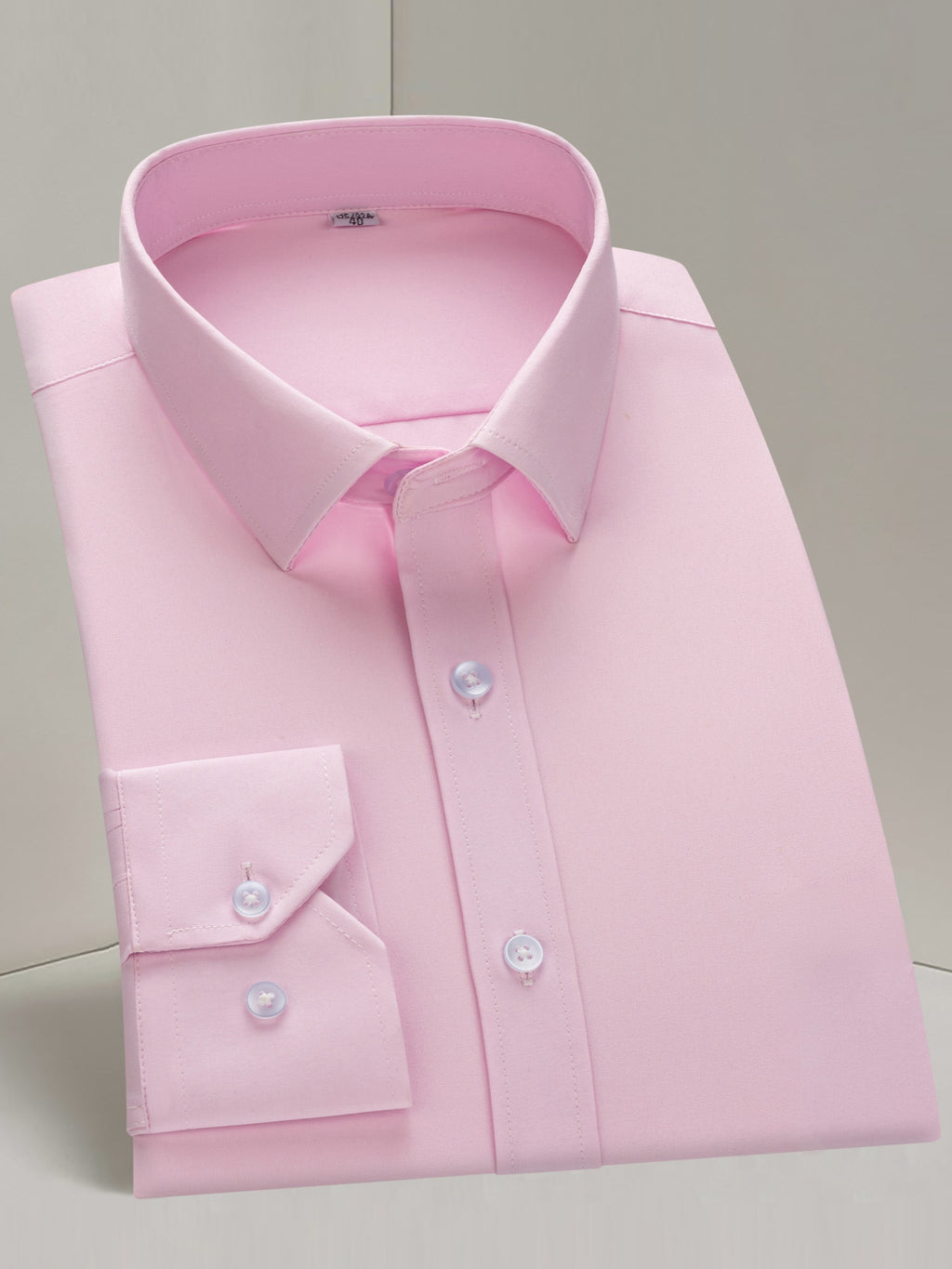 Men's Long-Sleeve Shirt, Solid, Stretch Business