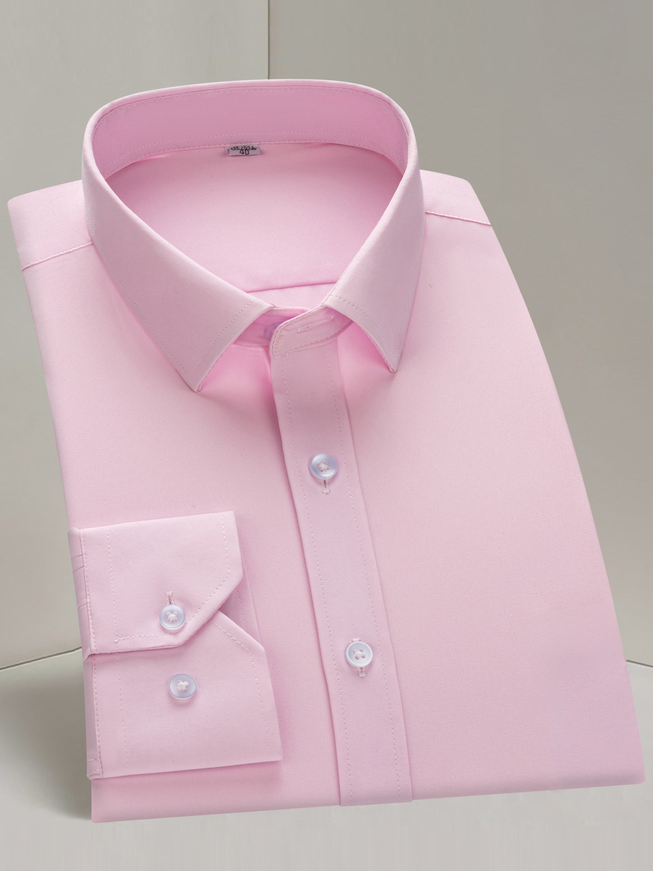 Men's Long-Sleeve Shirt, Solid, Stretch Business