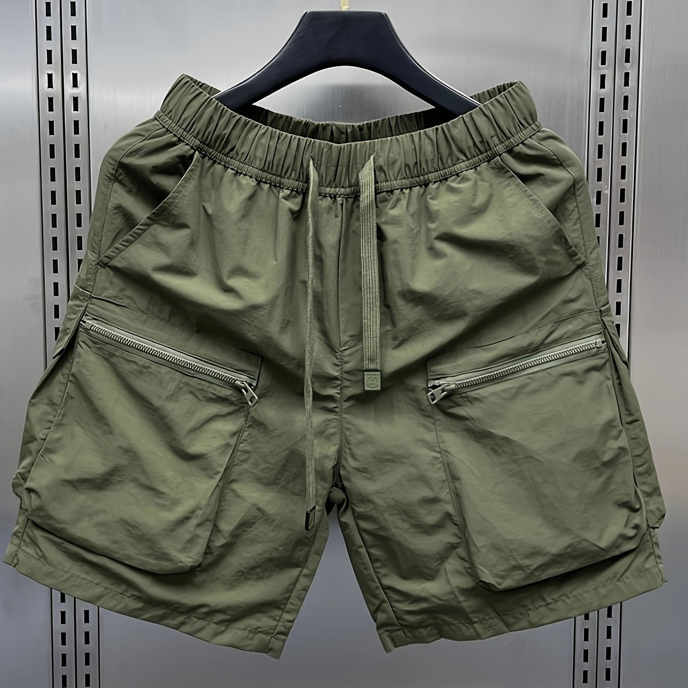 Men's Cargo Shorts, Multi-Pocket, Loose Straight-Leg Casual