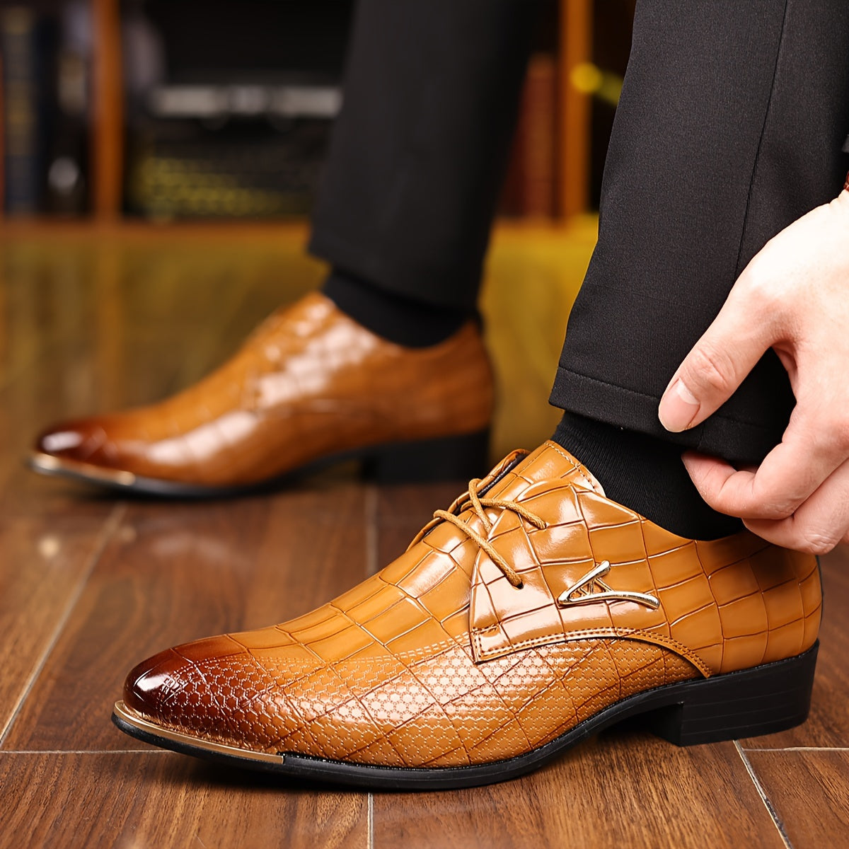 Men's Pointed-Toe Dress Loafers, Slip-On