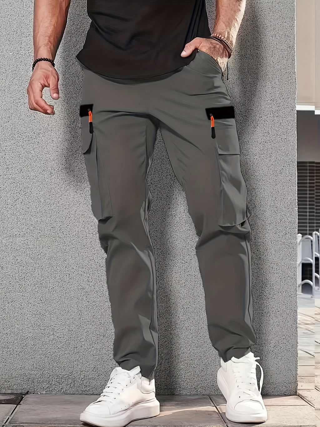 Men's Cargo Pants, Multi-Pocket, Straight-Leg