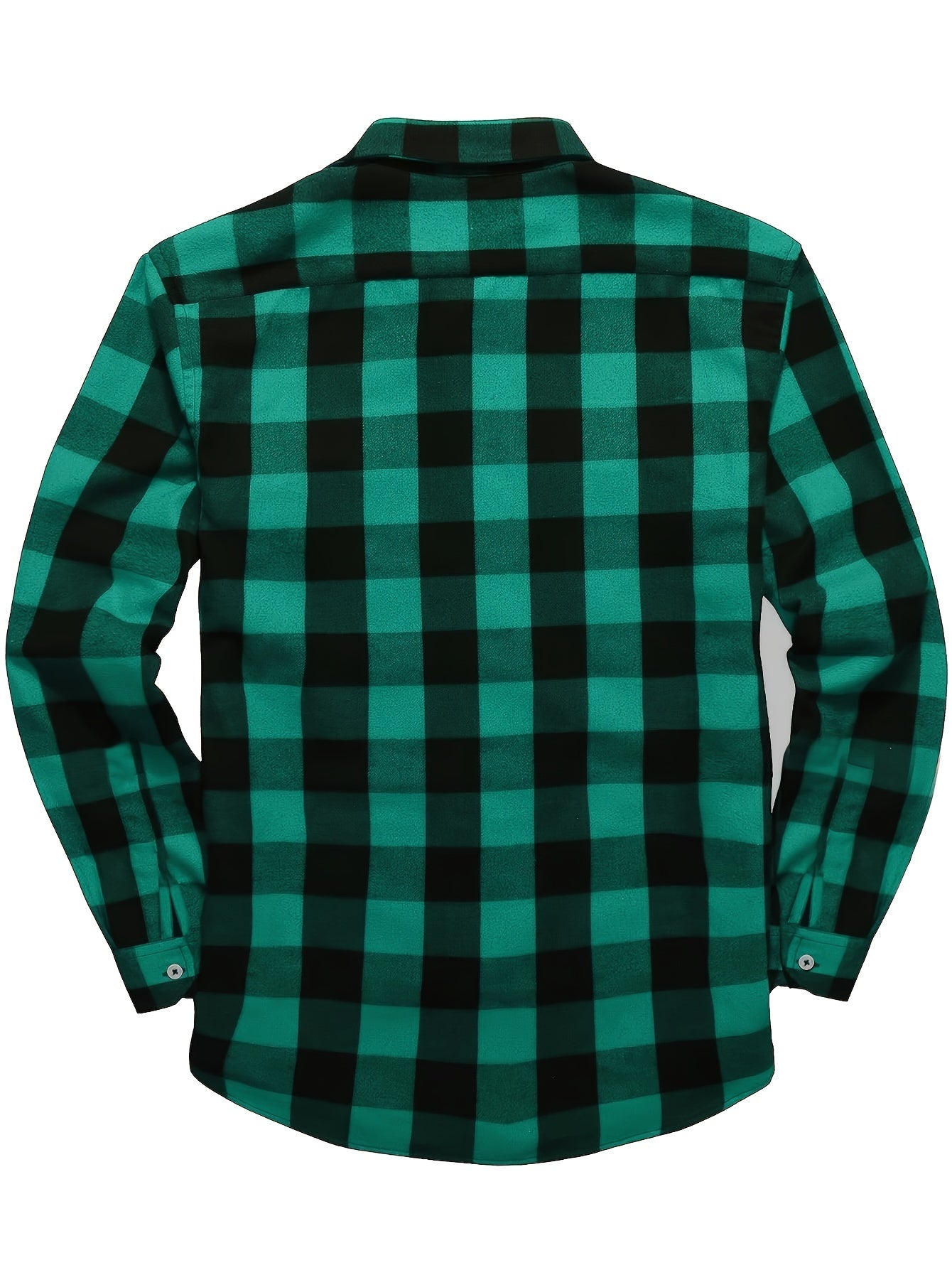 Men's Flannel Plaid Shirt, Long-Sleeve Casual