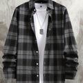 Men's Flannel Shirt, Loose-Fit Plaid, Long-Sleeve