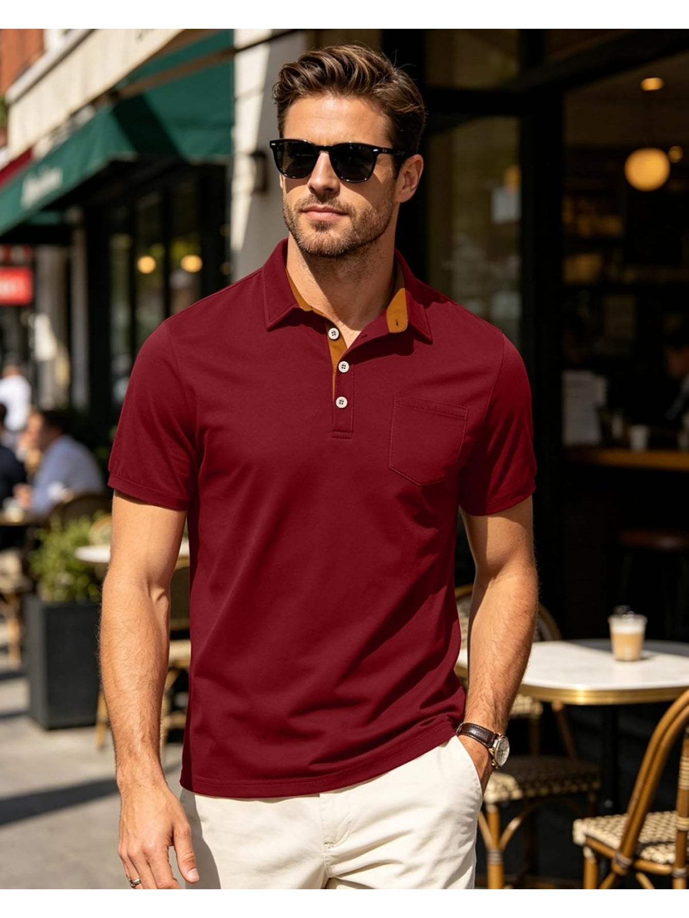 Men's Polo Shirt, Short-Sleeve, Chest Pocket