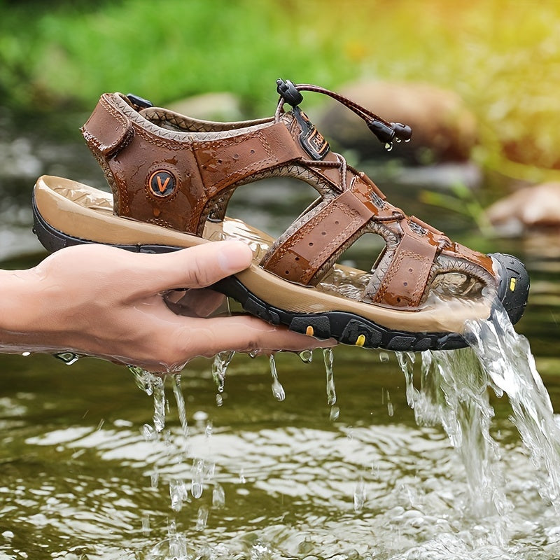 Men's Adjustable-Strap Sandals, Vintage Outdoor