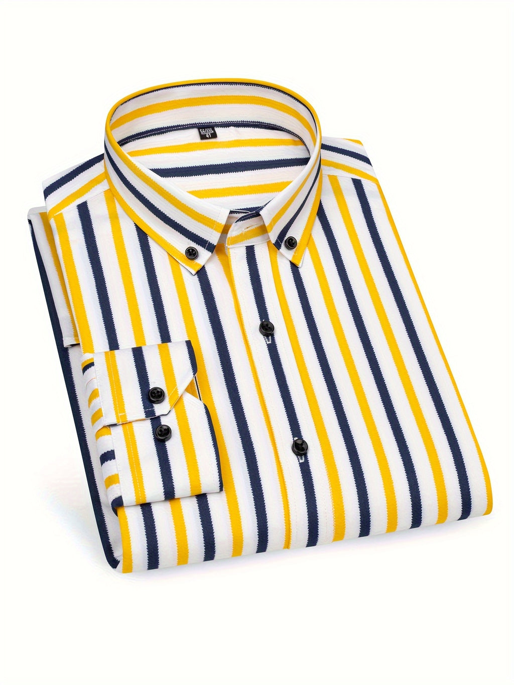 Men's Long-Sleeve Shirt, Vertical Stripe, Slim Dress