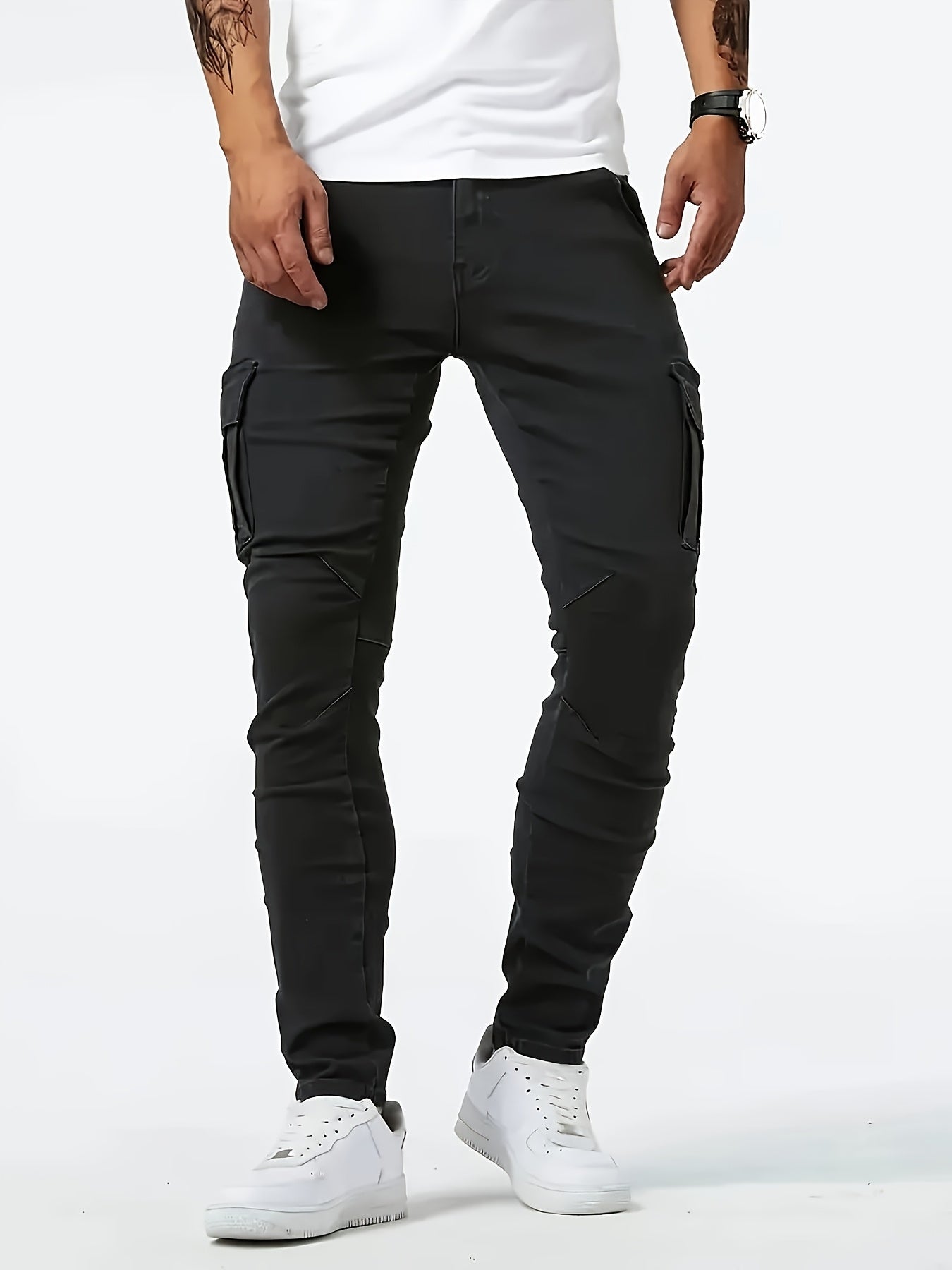 Men's Jeans, Black, Slim-Fit Stretch