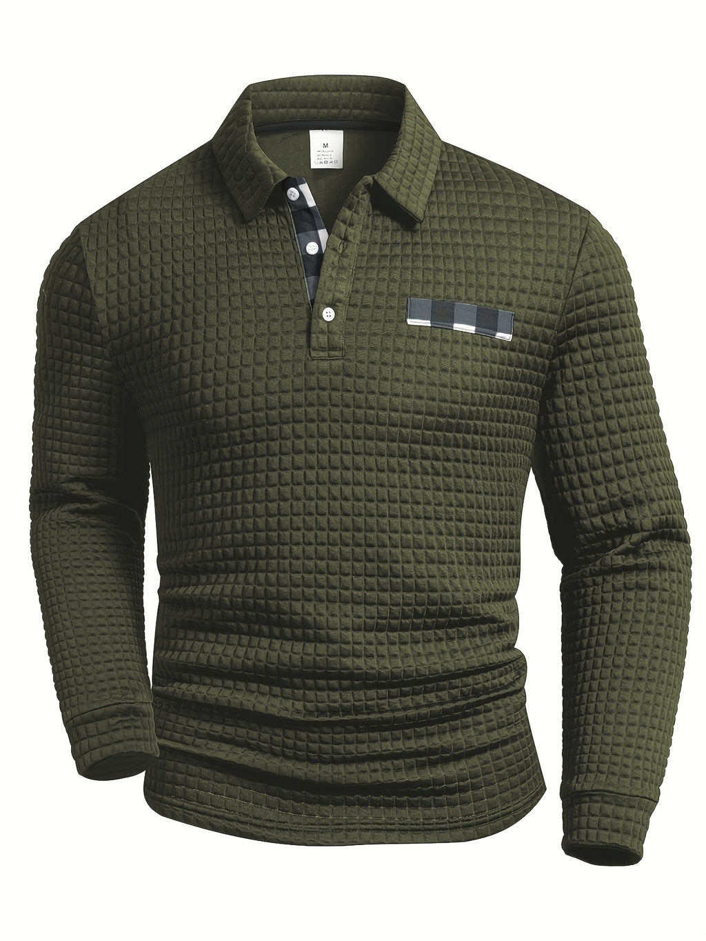 Men's Plaid Flannel Shirt, Long-Sleeve, Brushed