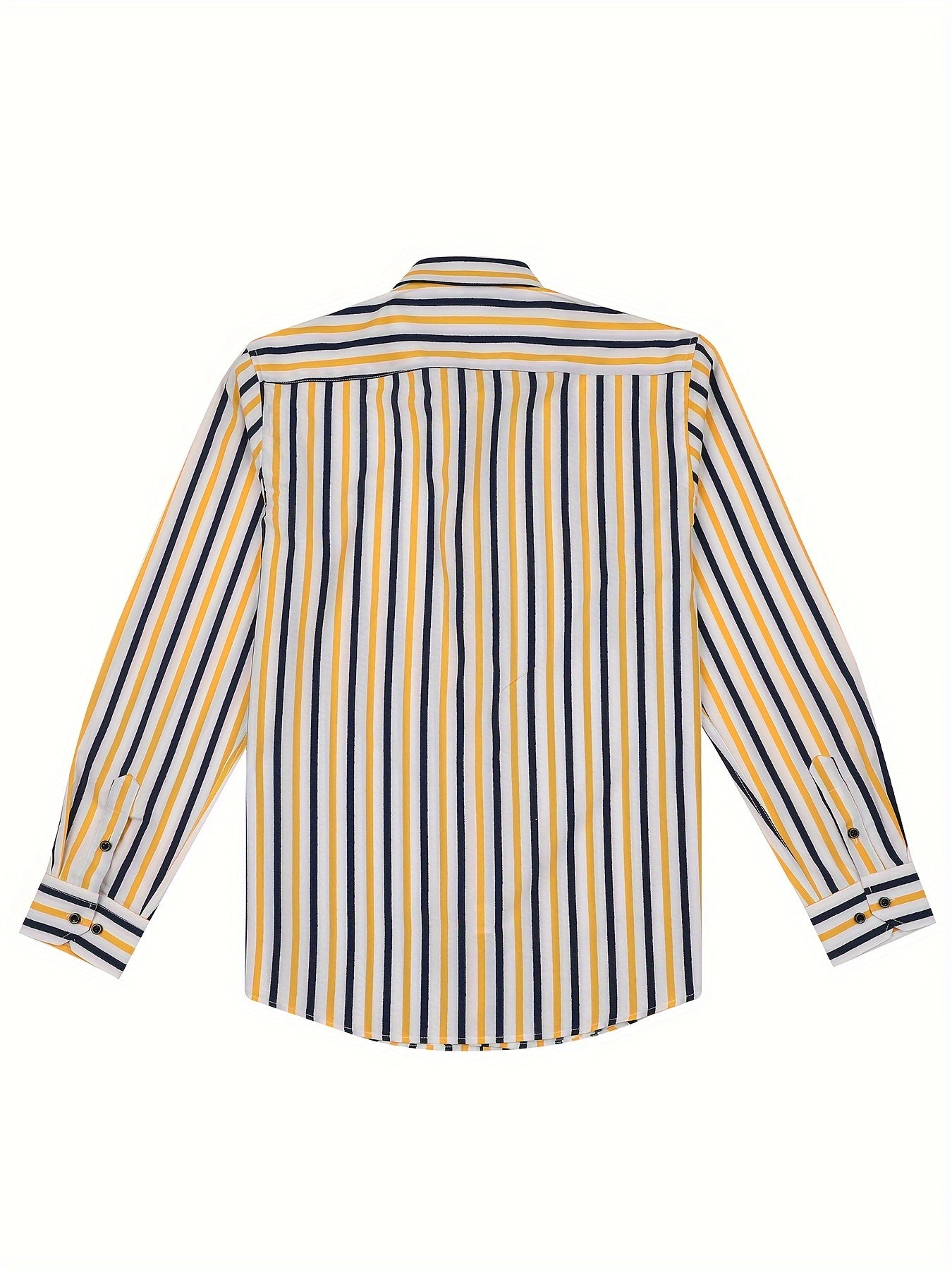 Men's Long-Sleeve Shirt, Vertical Stripe, Slim Dress