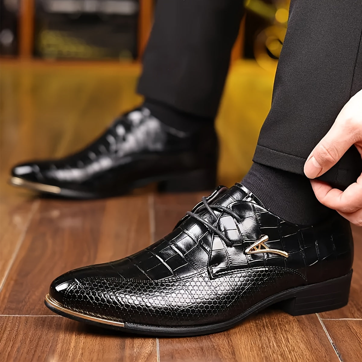 Men's Pointed-Toe Dress Loafers, Slip-On