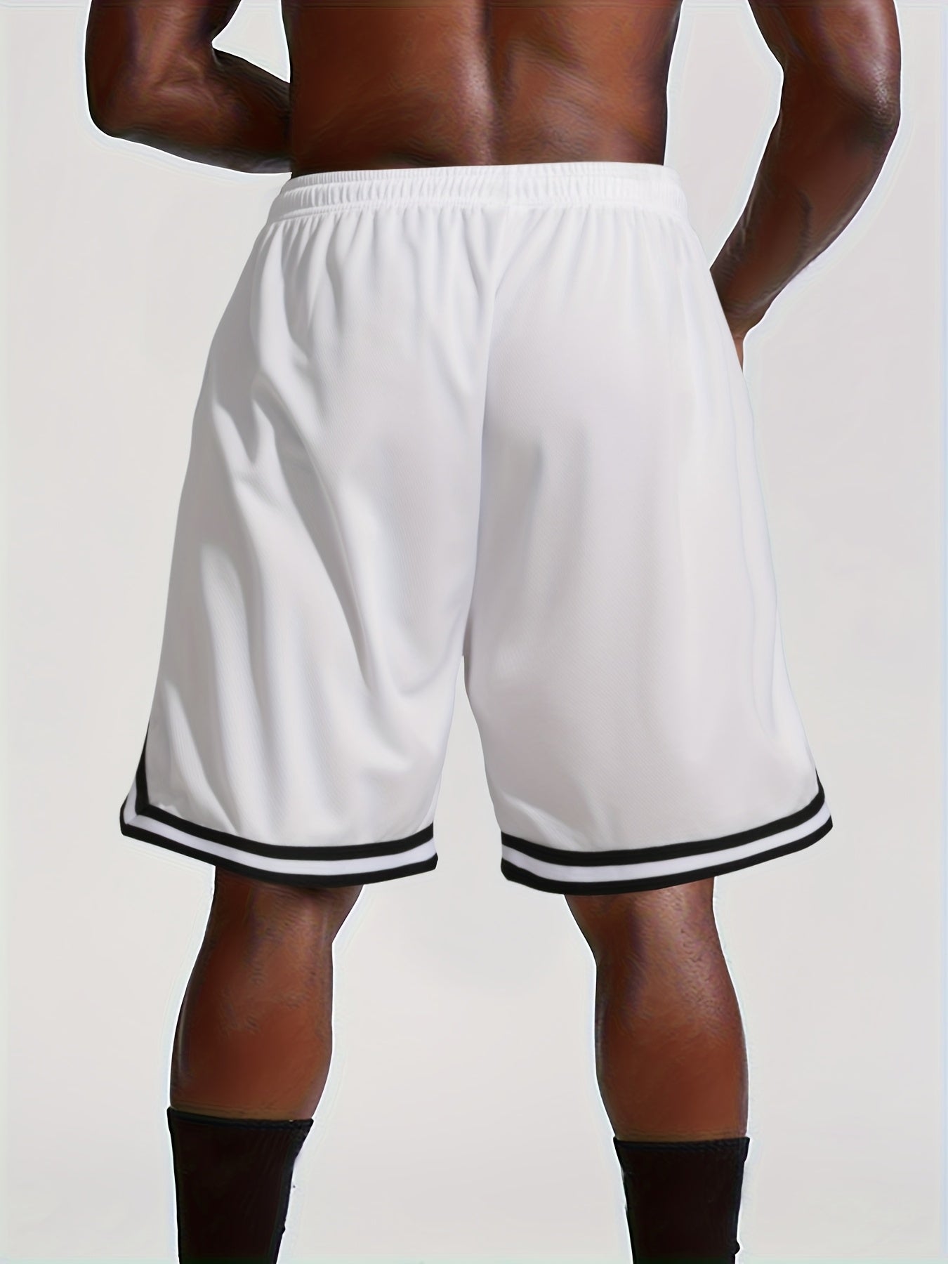 Men's Basketball Shorts, Printed, Lightweight Breathable Drawstring