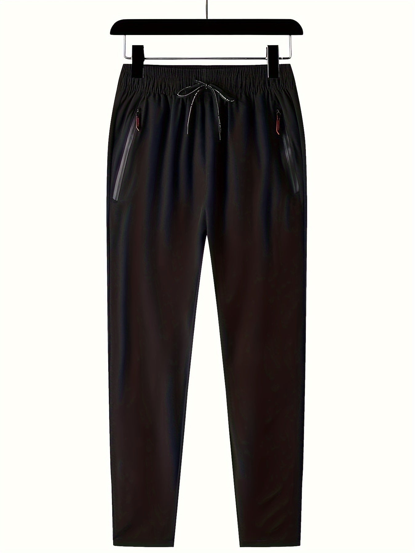 Men's Casual Trousers, Elastic Waist, Straight Loose Fit