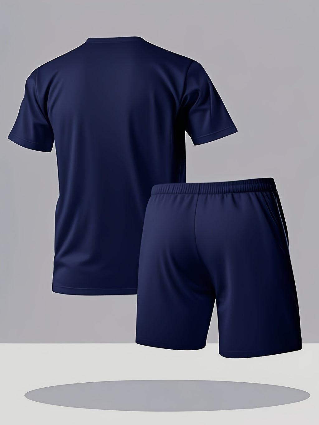Men's Printed T-Shirt & Shorts Set, Short-Sleeve
