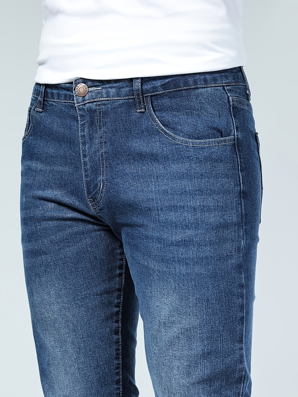 Men's Jeans, Blue Wash, Slim-Fit Stretch