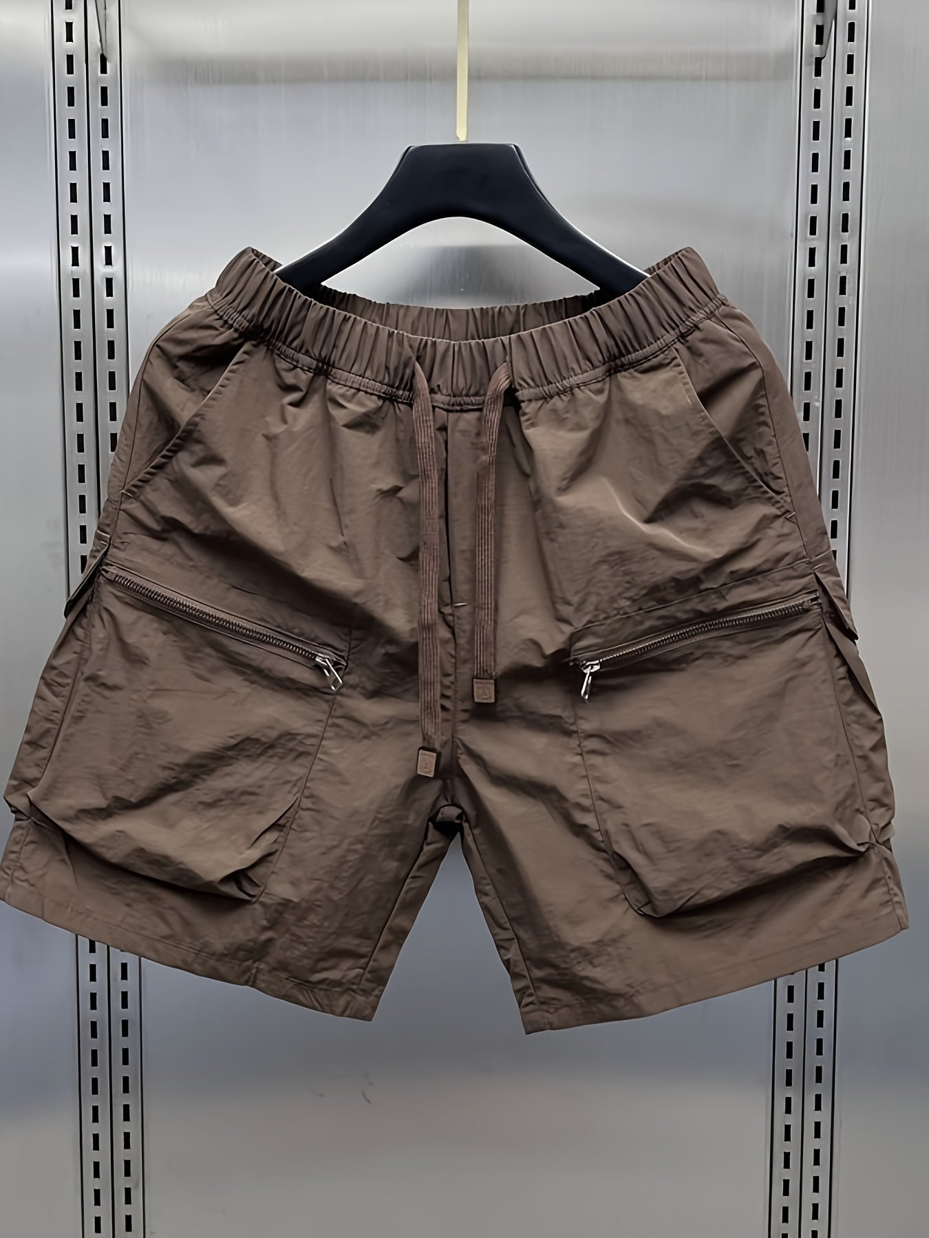 Men's Cargo Shorts, Multi-Pocket, Loose Straight-Leg Casual