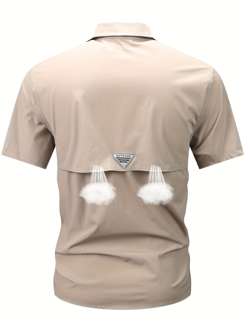 Men's Short-Sleeve Cargo Shirt, Flap Pockets, Breathable