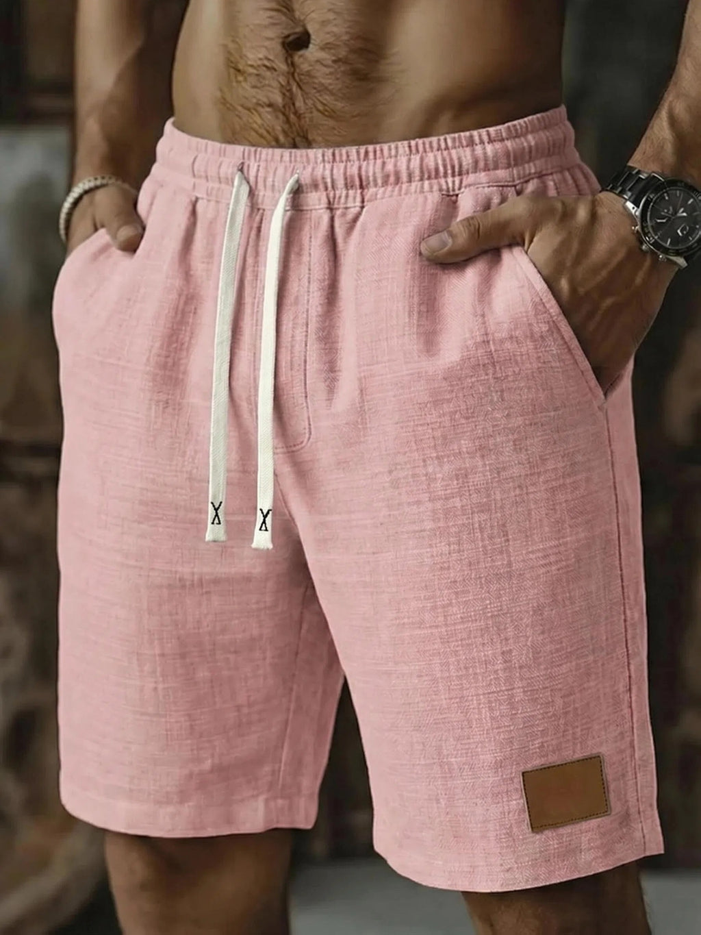 Men's Summer Shorts, Drawstring, Casual with Pockets