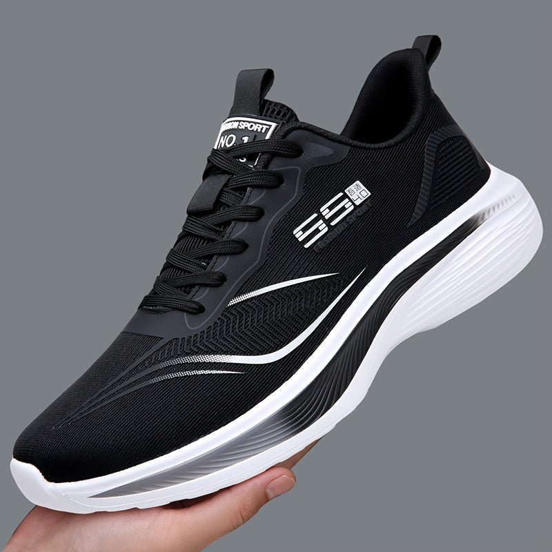 Men's Low-Top Running Sneakers, Cushioned Lightweight