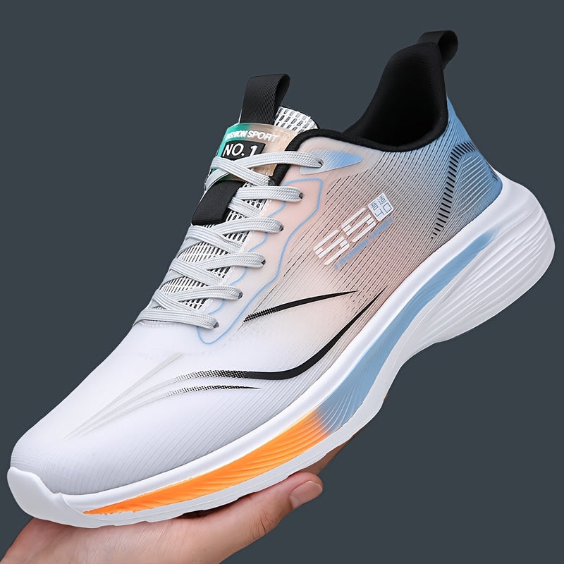 Men's Low-Top Running Sneakers, Cushioned Lightweight