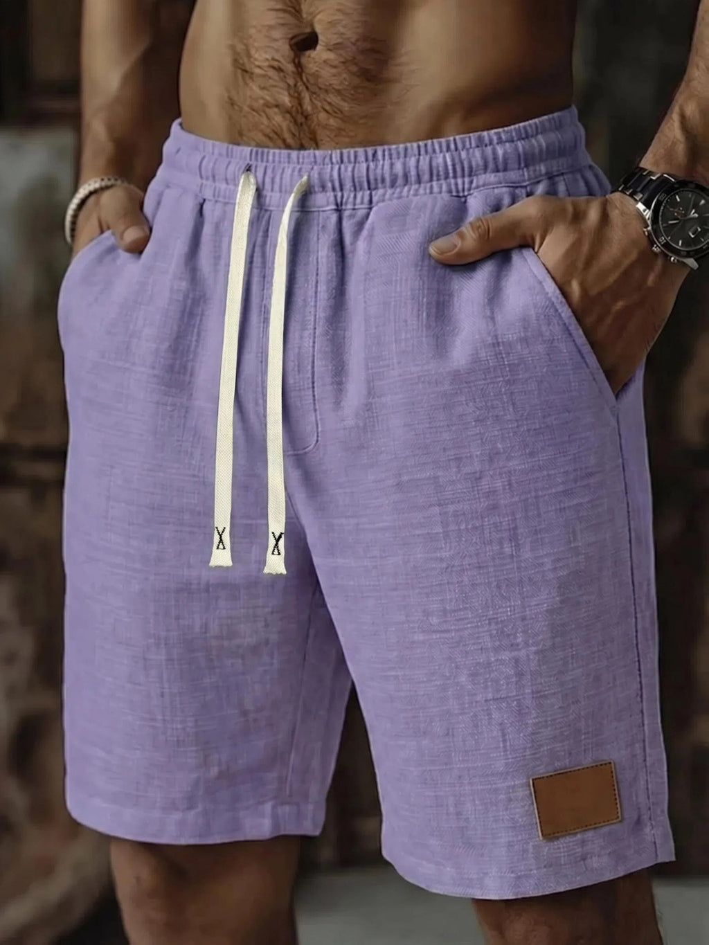 Men's Summer Shorts, Drawstring, Casual with Pockets