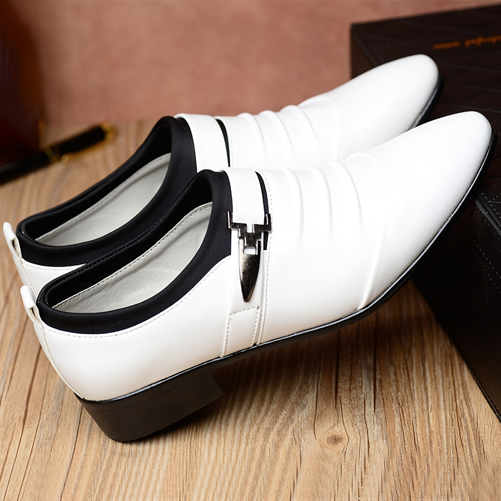 Men's Pointed-Toe Dress Shoes, Lace-Up British Style