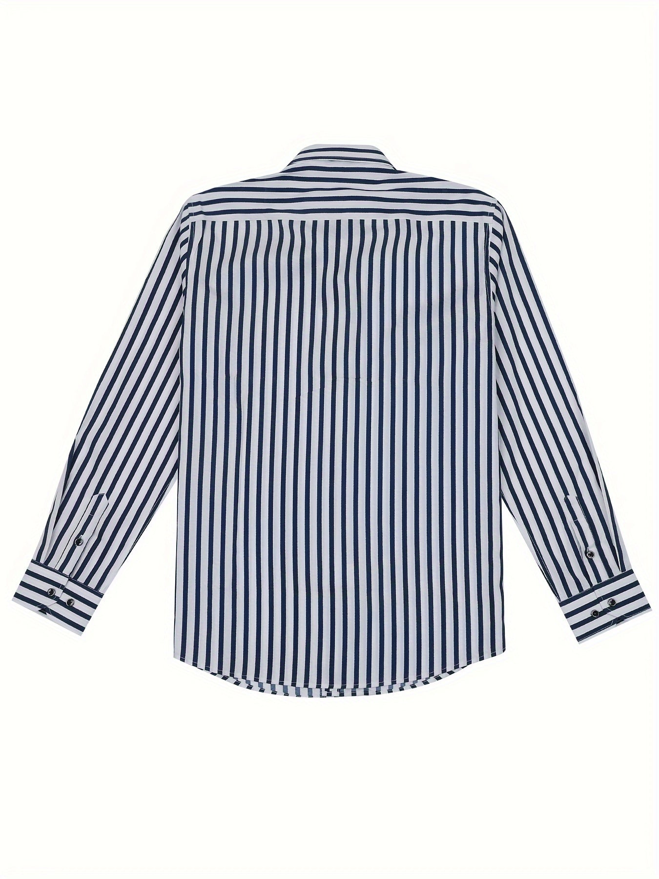 Men's Long-Sleeve Shirt, Vertical Stripe, Slim Dress