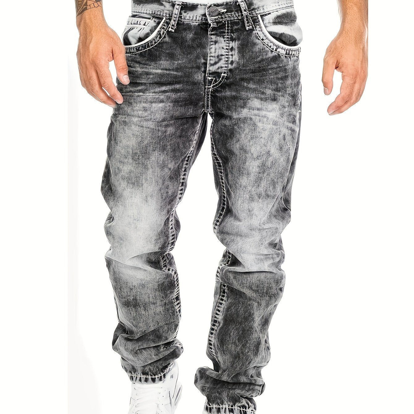 Men's Jeans, Vintage Wash, Slim Straight-Leg