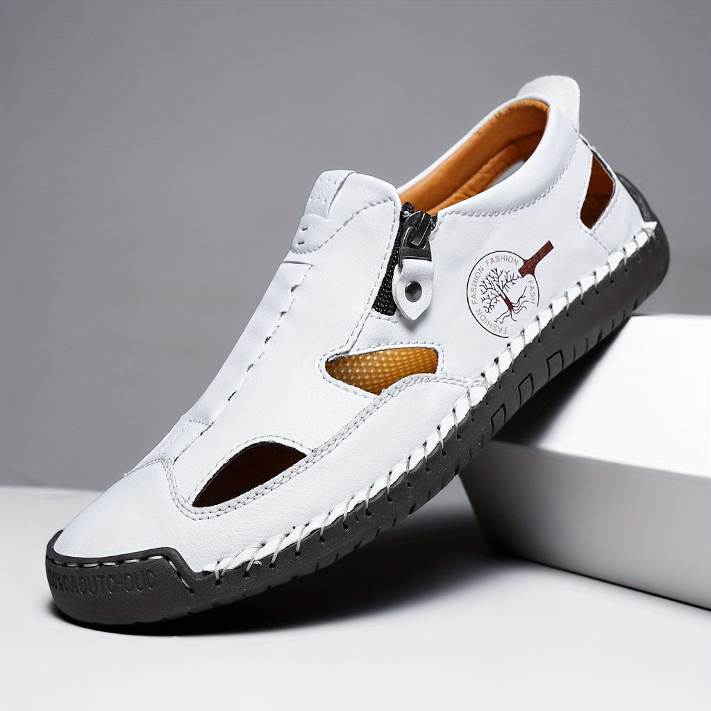 Men's Hand-Stitched Sandals, Non-Slip Outdoor